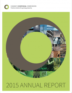 Ecofiscal Commission Annual Report 2015 - cover
