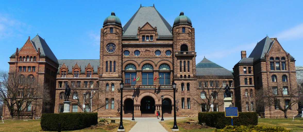 Ontario parliament building - revenue recycling in Ontario - carbon pricing