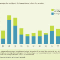 Figure 8 : Avantages des politiques flexibles et du recyclage des recettes